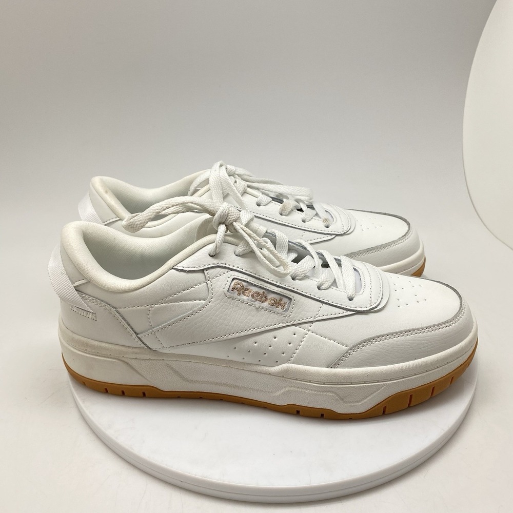 Reebok Sneakers Womens 8.5 Club C‎ Extra Platform White Casual Athletic Shoes